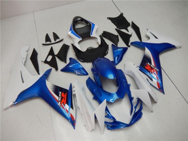 2011-2021 Blue White Suzuki GSXR 600/750 Motorcycle Replacement Fairings