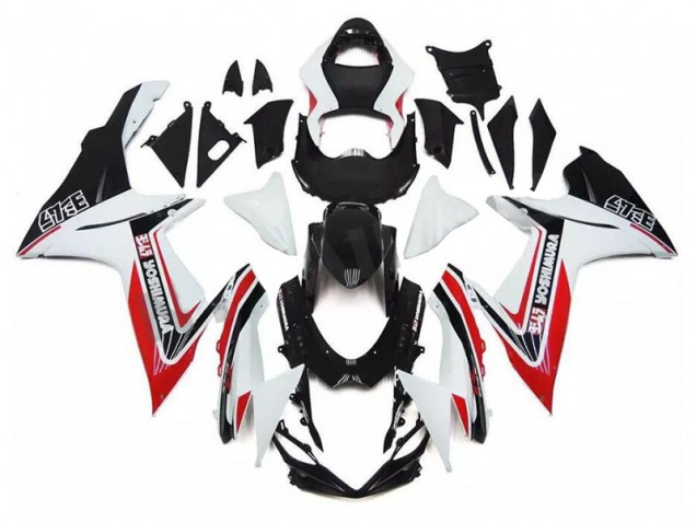 2011-2021 White Red Black Suzuki GSXR 600/750 Motorcycle Fairing Kit