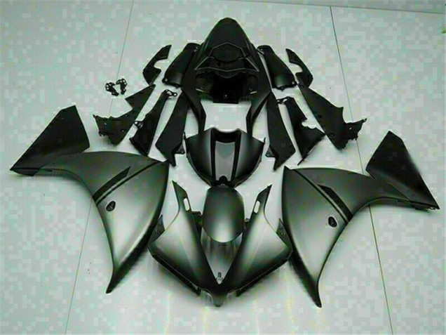 Abs 2012-2014 Grey Black Yamaha YZF R1 Moto Fairings