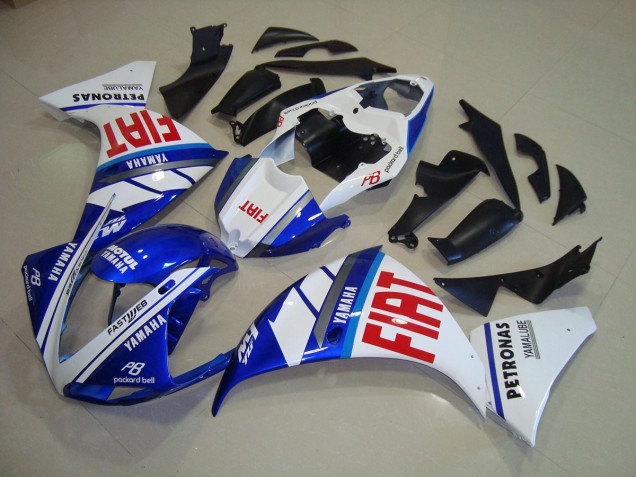 Abs 2012-2014 Blue White Fiat Yamaha YZF R1 Bike Fairings