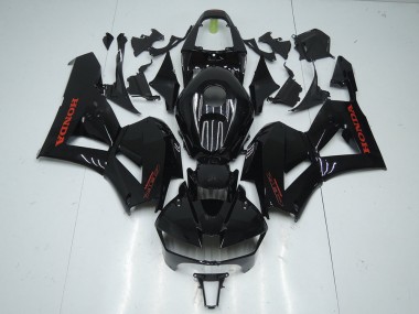 2013-2021 Glossy Black with Red Sticker Honda CBR600RR Motorcycle Fairings Kit