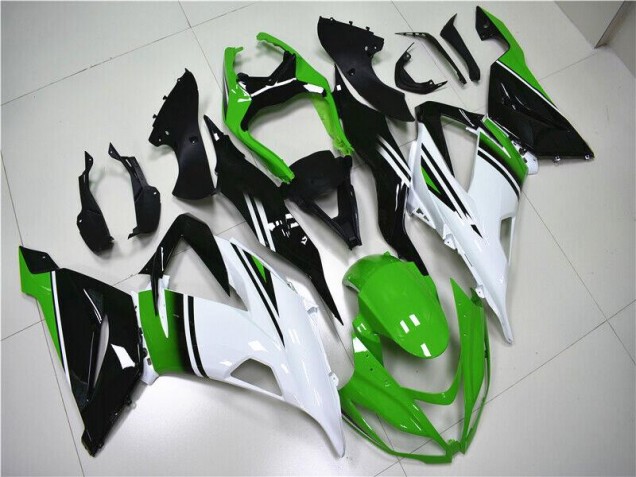 2013-2018 Green White Black Kawasaki ZX6R Motor Fairings