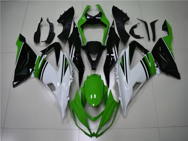 2013-2018 Green White Black Kawasaki ZX6R Motor Fairings