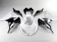 2013-2018 White Black Kawasaki ZX6R Motorbike Fairings