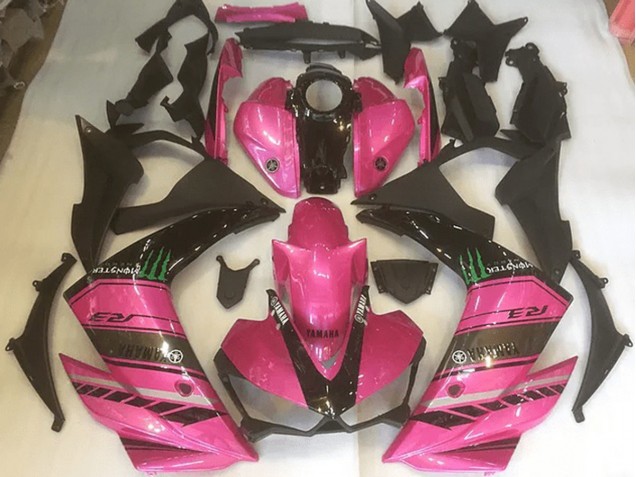 Abs 2015-2022 Pink and Black Yamaha YZF R3 Replacement Fairings