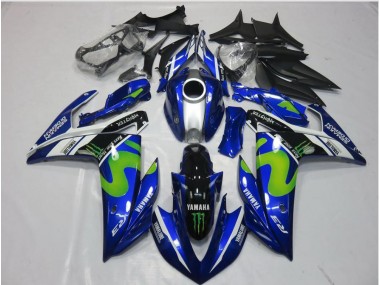 2015-2022 Movistar Yamaha YZF R3 Motorcycle Replacement Fairings