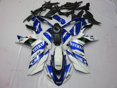 Abs 2015-2022 White Monster Yamaha YZF R3 Replacement Fairings