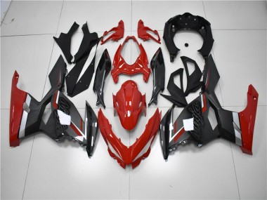 Abs 2018-2023 Red Black Kawasaki EX400 Motorcycle Fairing Kit