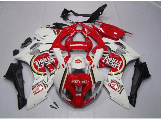 Abs 2009-2014 Red White Lucky Strike BMW S1000RR Motorbike Fairing