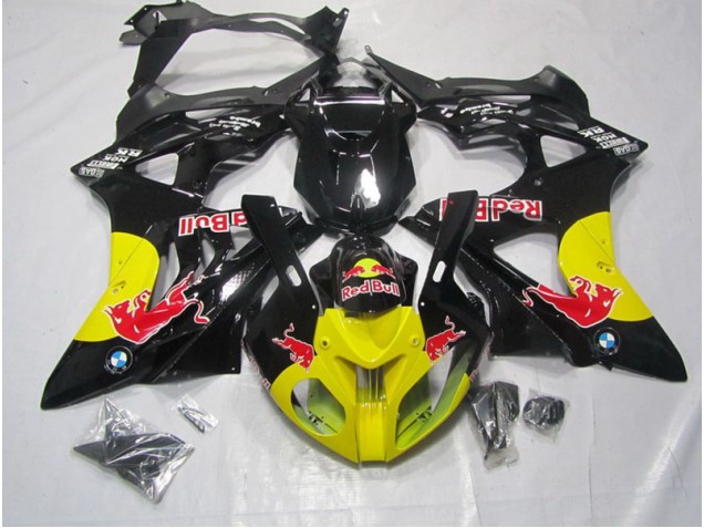 Abs 2009-2014 Yellow Black RedBull BMW S1000RR Motorbike Fairing Kits