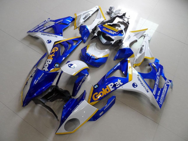 2009-2014 Blue White GoldBet BMW S1000RR Motorcycle Fairings Kit