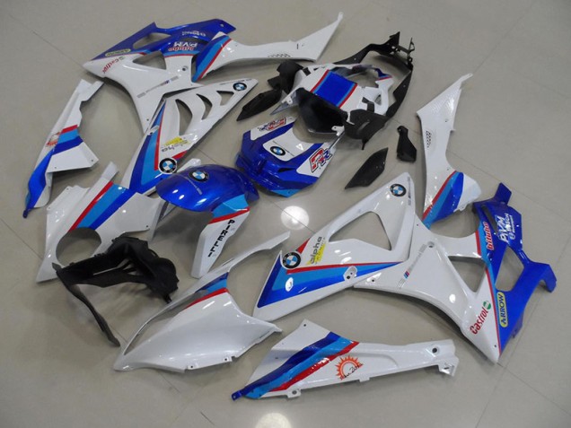 2009-2014 Blue White BMW S1000RR Motorbike Fairing