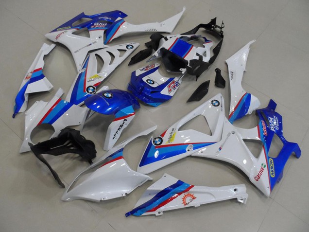 2009-2014 Blue White BMW S1000RR Motorcycle Fairing Kit