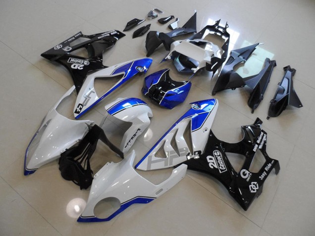 2009-2014 White Blue BMW S1000RR Bike Fairing