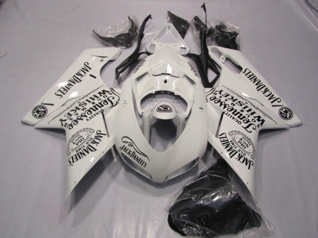 2007-2014 White Jack Daniels Ducati 1098 Motor Fairings