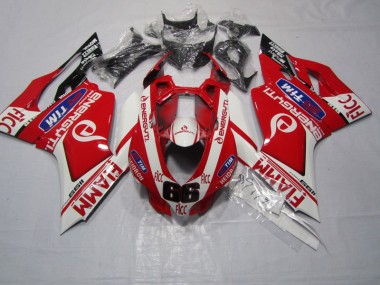 Abs 2011-2014 Red FIAMM FICC Ducati 1199 Motorbike Fairing