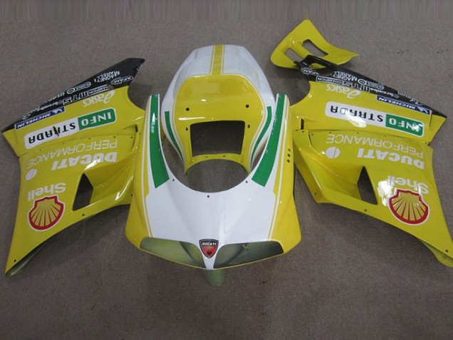 1993-2005 Yellow Shell Info Strrda Ducati 748 Motorbike Fairing