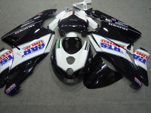 2003-2004 Black White Ducati 749 Motorcyle Fairings