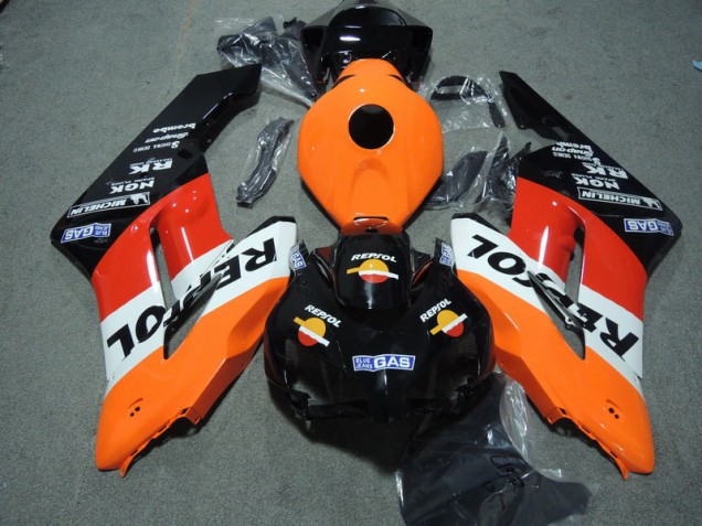 2004-2005 Black Orange Repsol Honda CBR1000RR Motor Bike Fairings