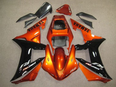 2004-2005 Orange Black Honda CBR1000RR Motor Fairings