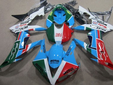 2004-2005 Blue Red Green Motul Honda CBR1000RR Motorcycle Fairing