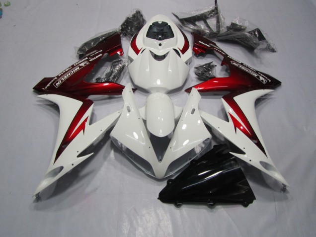 2004-2005 White Red Honda CBR1000RR Motorcycle Fairing Kits