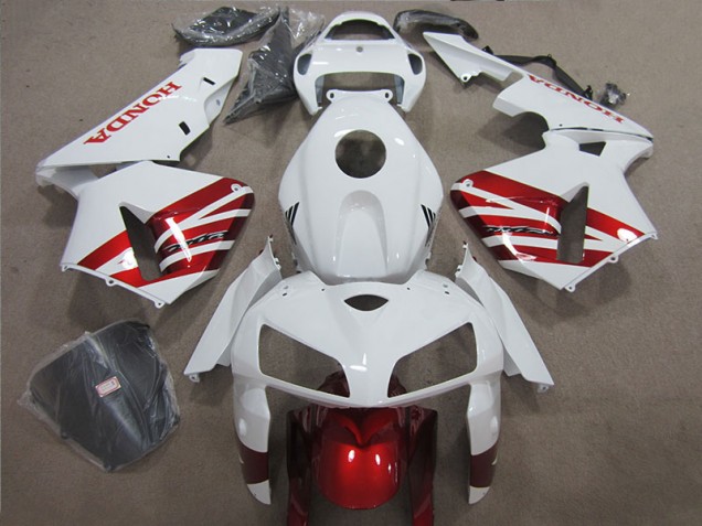 2004-2005 White Red Black Honda CBR1000RR Motor Bike Fairings