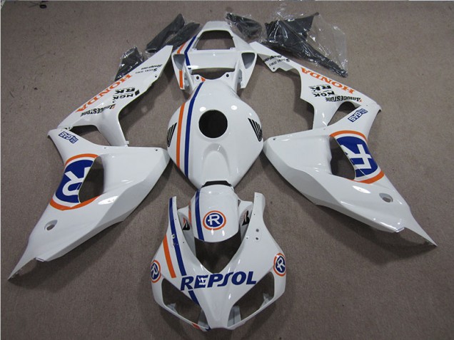 2006-2007 White Blue Repsol Honda CBR1000RR Bike Fairing Kit