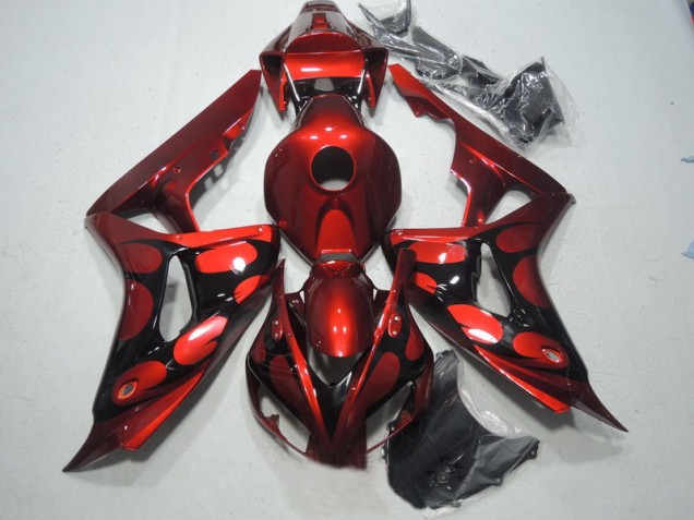 2006-2007 Red Black Honda CBR1000RR Bike Fairing Kit