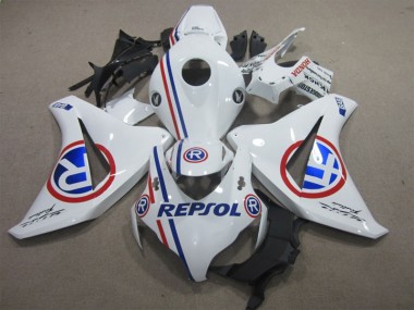 2008-2011 White Blue Repsol Honda CBR1000RR Motorcycle Bodywork