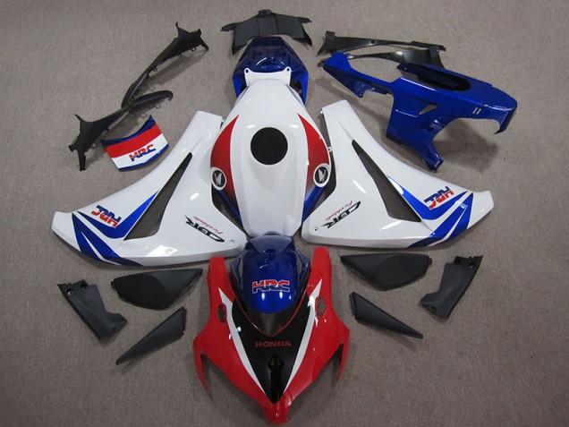 2008-2011 White Blue Red HRC Honda CBR1000RR Motor Bike Fairings