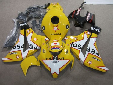 Abs 2008-2011 Yellow Repsol HRC Honda CBR1000RR Replacement Motorcycle Fairings