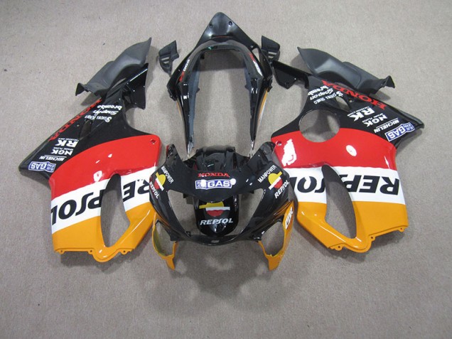 1999-2000 Red Black Repsol Honda CBR600 F4 Moto Fairings