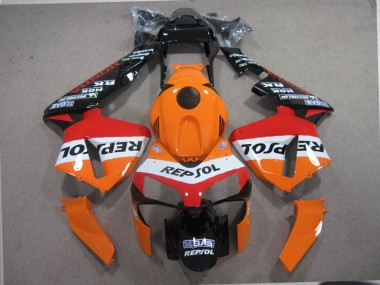 2003-2004 Orange Black Repsol Honda CBR600RR Motorcylce Fairings