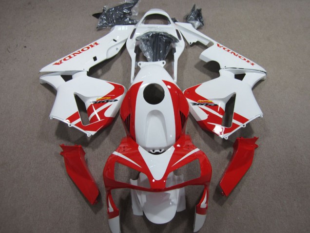 2003-2004 White Red Honda CBR600RR Motorcycle Fairing Kits