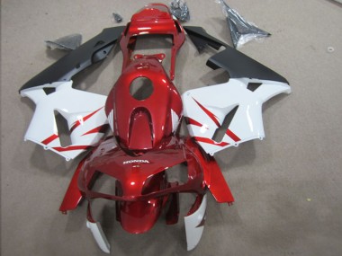 2003-2004 Red White Honda CBR600RR Motorcycle Fairing Kit