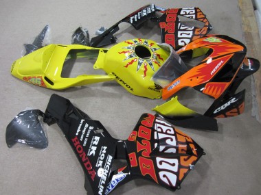 2003-2004 Yellow Black Repsol 46 Honda CBR600RR Bike Fairings