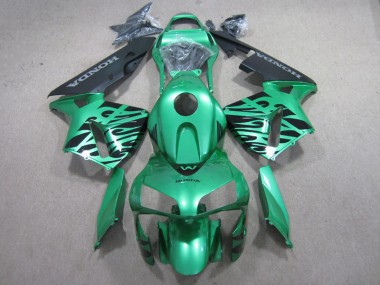 2003-2004 Green Black Honda CBR600RR Motor Bike Fairings