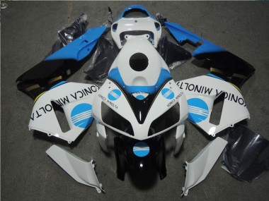 Abs 2005-2006 White Blue Konica Minolta Honda CBR600RR Motorcycle Fairing Kits