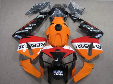 2005-2006 Orange Red Black Repsol Honda CBR600RR Motorbike Fairing Kits