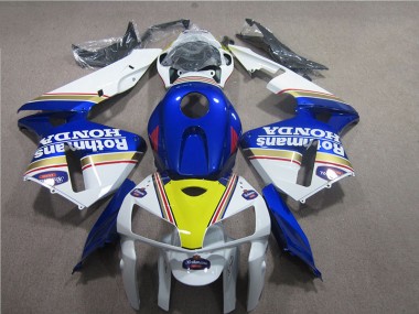 2005-2006 Blue White Rothmans Honda CBR600RR Moto Fairings