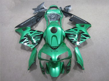 Abs 2005-2006 Green Black Honda CBR600RR Motorcycle Fairings Kit