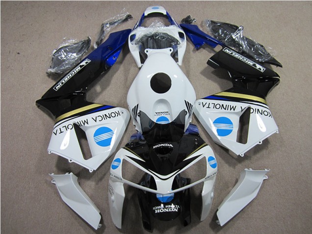 2005-2006 White Blue Konica Minolta Honda CBR600RR Motorcycle Replacement Fairings