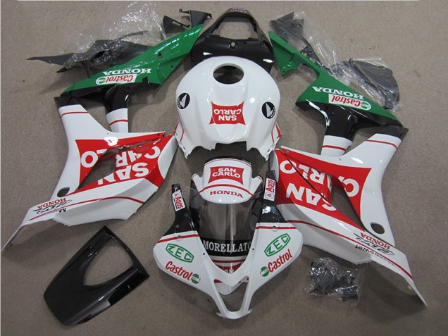 2007-2008 Red White San Carlo Honda CBR600RR Motorbike Fairing