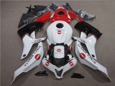 2007-2008 Red White Black Konica Minolta Honda CBR600RR Motor Bike Fairings