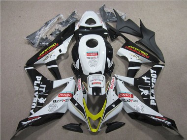 2007-2008 Black Red White DENSO Honda CBR600RR Replacement Motorcycle Fairings