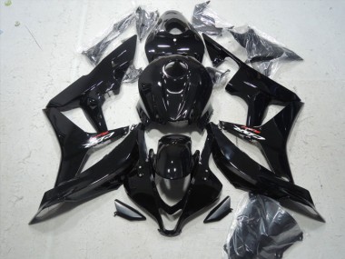 2007-2008 Black Honda CBR600RR Motorcycle Fairing Kits