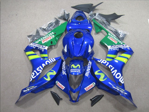 2007-2008 Blue White Movistar Honda CBR600RR Bike Fairing