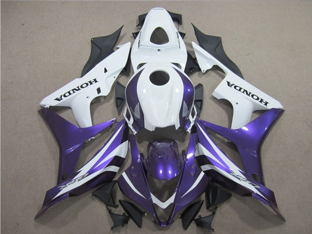 2007-2008 Purple White Honda CBR600RR Motor Bike Fairings