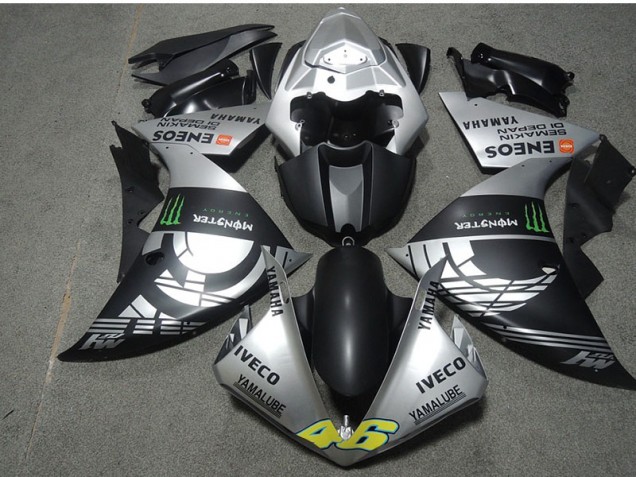 2007-2008 Black Silver Monster IVECO 46 Honda CBR600RR Motorcyle Fairings